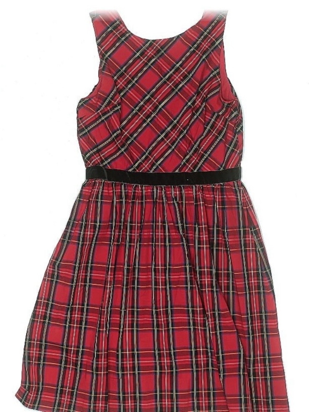 J. Crew Factory Red Plaid Sleeveless Dress